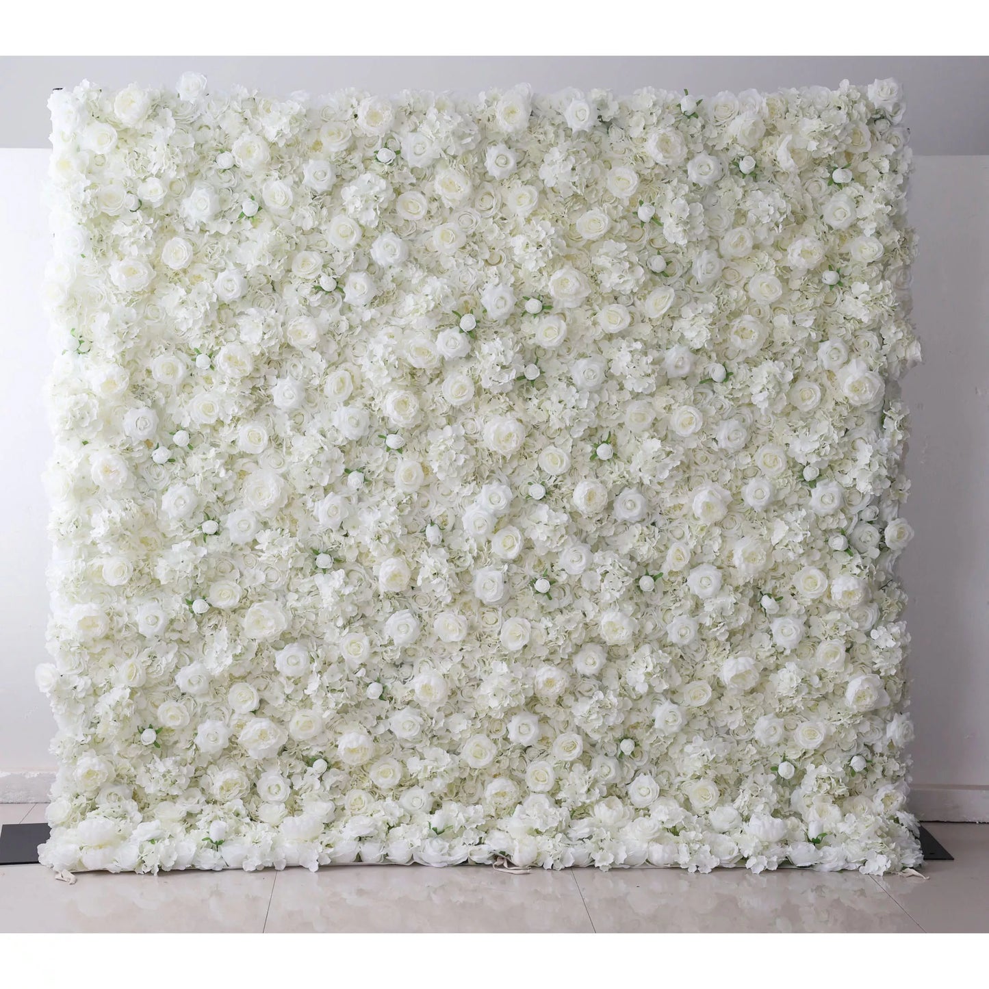 ValarFlowers lemon green white rose artificial flower wall backdrop for wedding party photography, luxurious faux floral panel decor