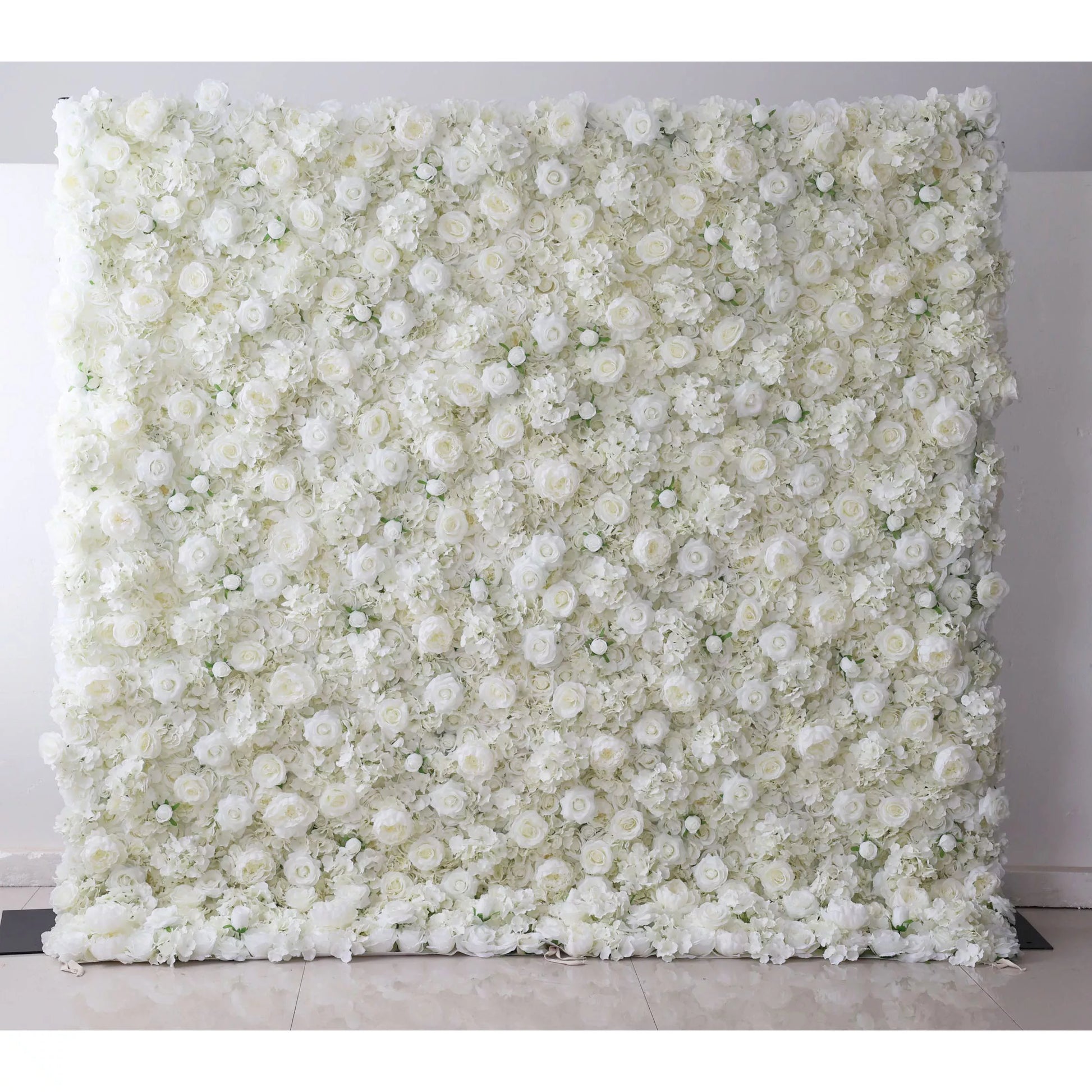 ValarFlowers lemon green white rose artificial flower wall backdrop for wedding party photography, luxurious faux floral panel decor