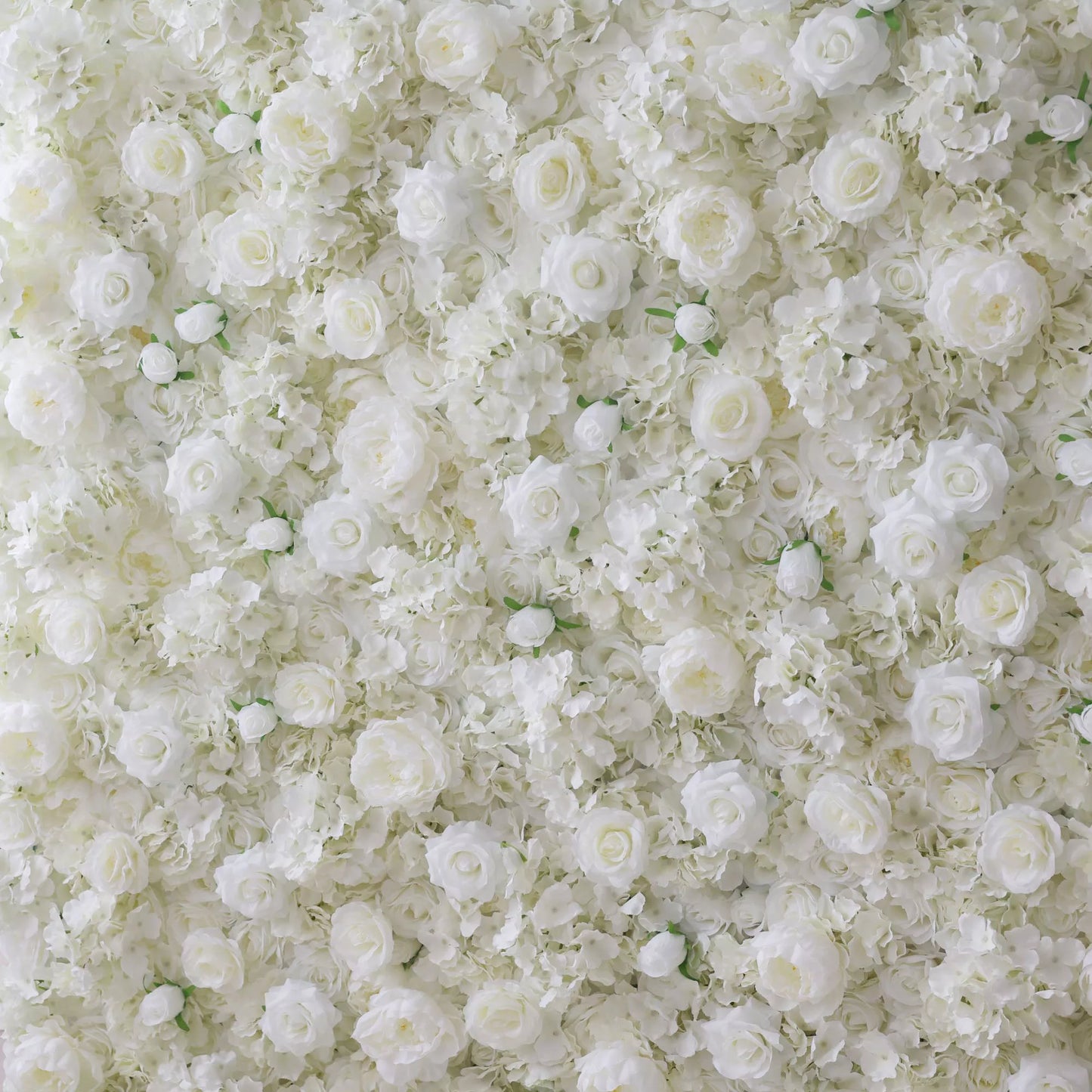 ValarFlowers white and lemon green rose artificial flower wall backdrop for wedding ceremony, party, event decor - luxury silk floral panel