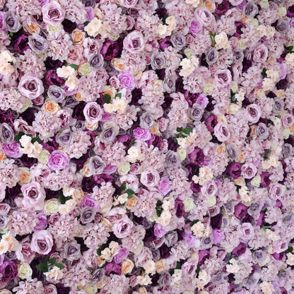 ValarFlowers 인공 꽃 벽 배경: 라벤더 럭스: 고요하고 부드러운 색조의 교향곡-로얄 로맨스: -VF-292