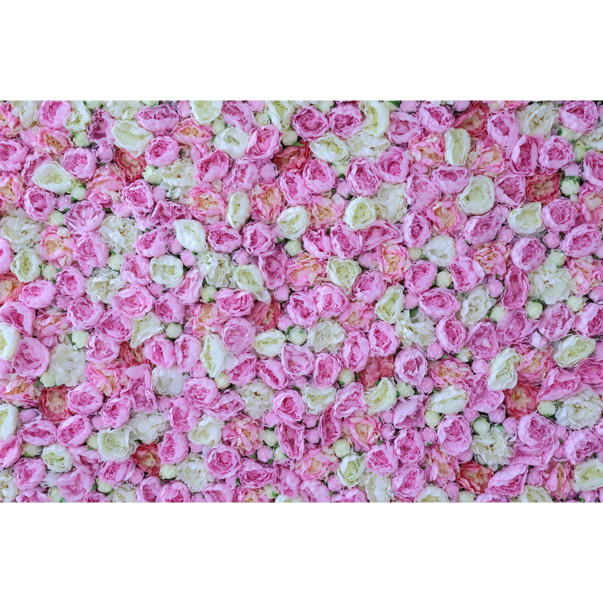 ValarFlowers luxury artificial flower wall backdrop with lush roses peonies hydrangeas in soft pink ivory for wedding party photo booth event decor