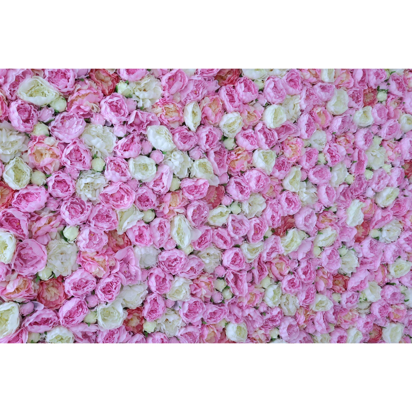 ValarFlowers artificial flower wall backdrop with lush roses peonies hydrangeas greenery, luxury wedding party photo booth decor