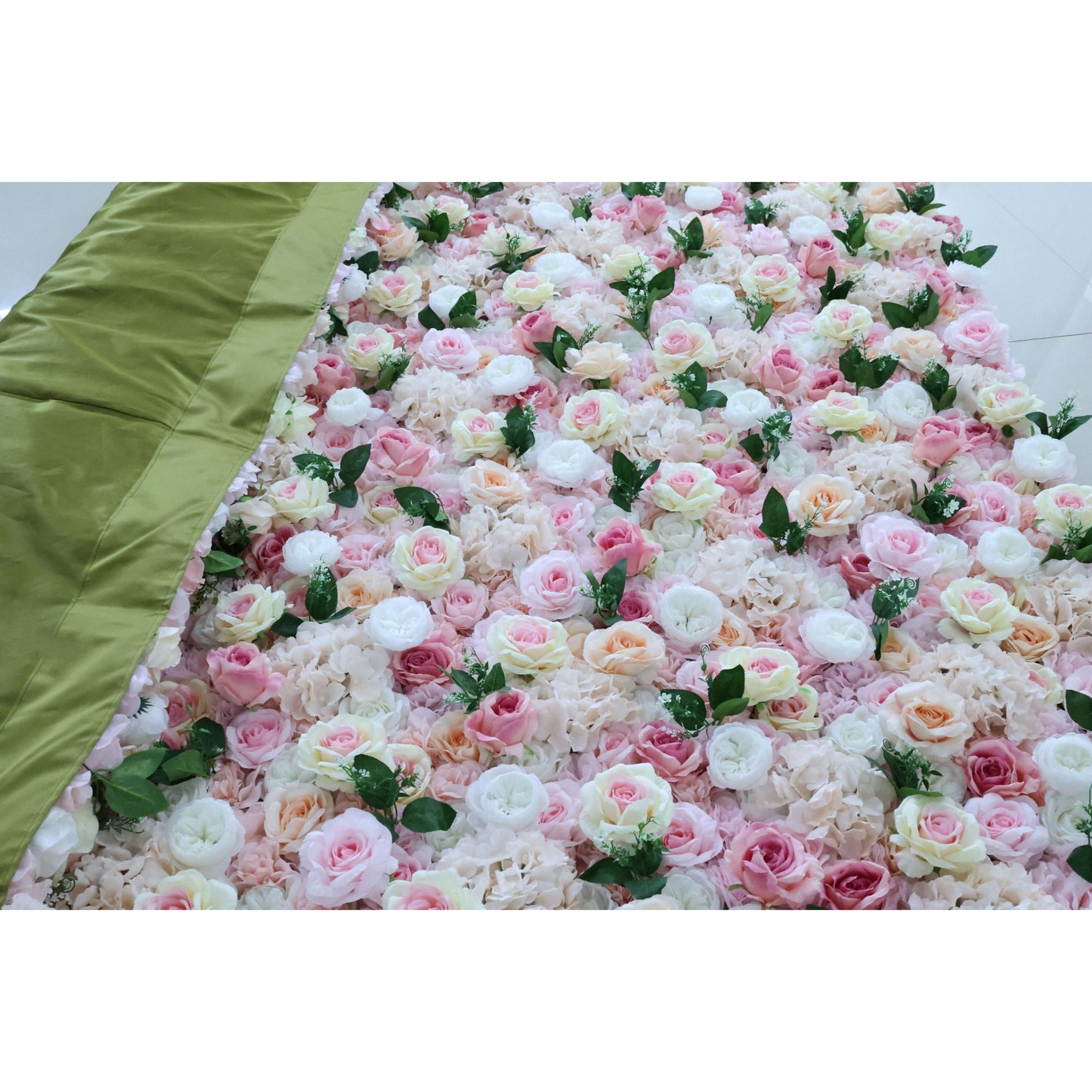 ValarFlowers artificial rose peony hydrangea floral wall backdrop for wedding ceremony and party event photography decoration