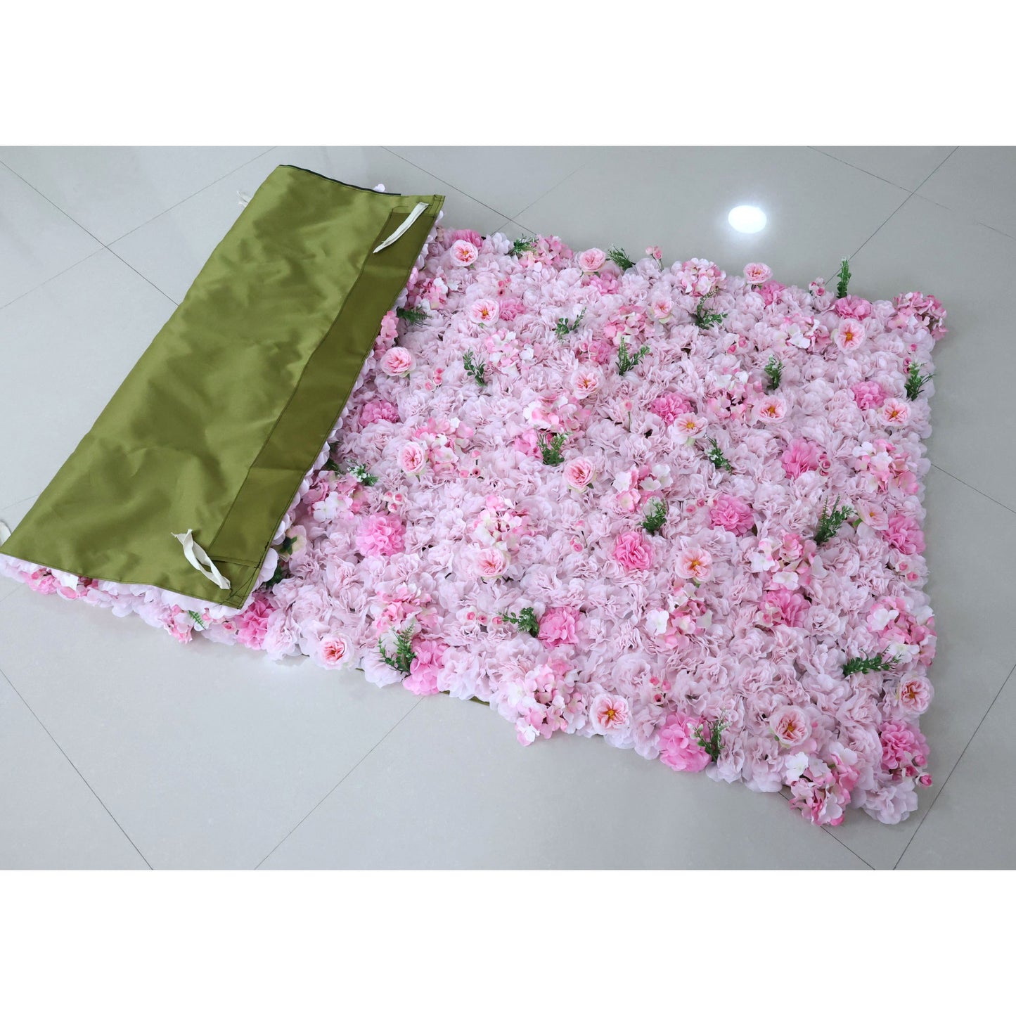 ValarFlowers artificial flower wall backdrop with lush roses, peonies, hydrangeas, greenery for wedding, party, photo booth decor