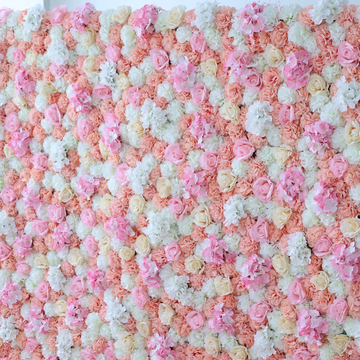 ValarFlowers artificial flower wall backdrop with roses peonies hydrangeas greenery for wedding party photo booth decoration