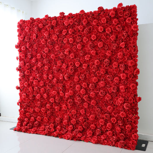ValarFlowers luxury artificial flower wall backdrop with peach roses, peonies and hydrangeas for wedding, party and photo booth decor