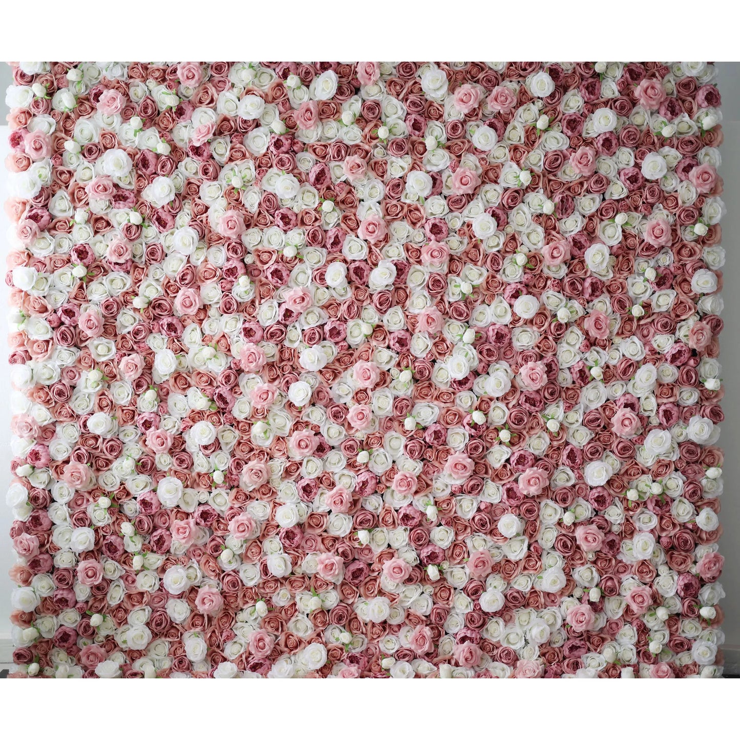 ValarFlowers red and white rose artificial flower wall backdrop panel for wedding, party, event photography, luxury decor