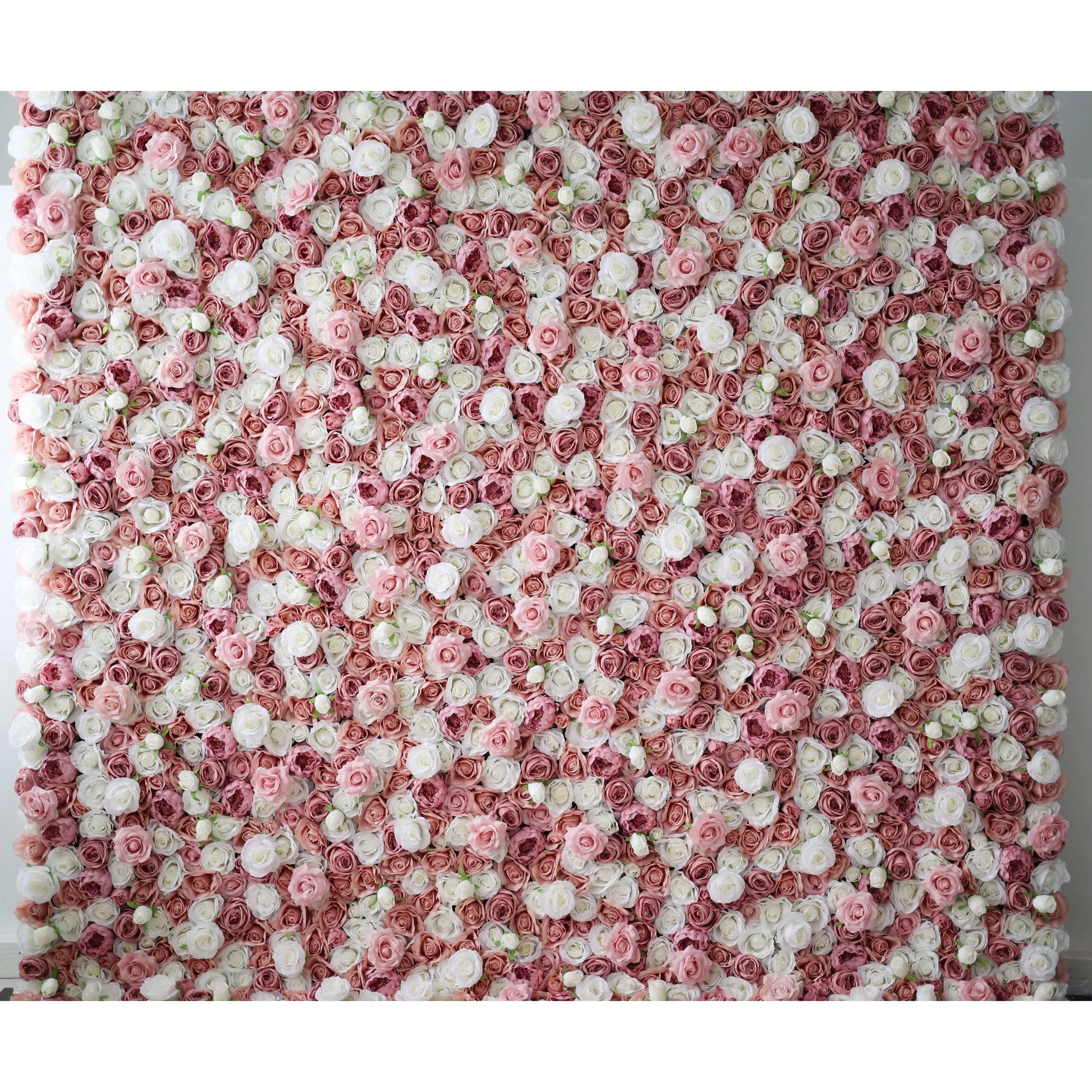 ValarFlowers red and white rose artificial flower wall backdrop panel for wedding, party, event photography, luxury decor