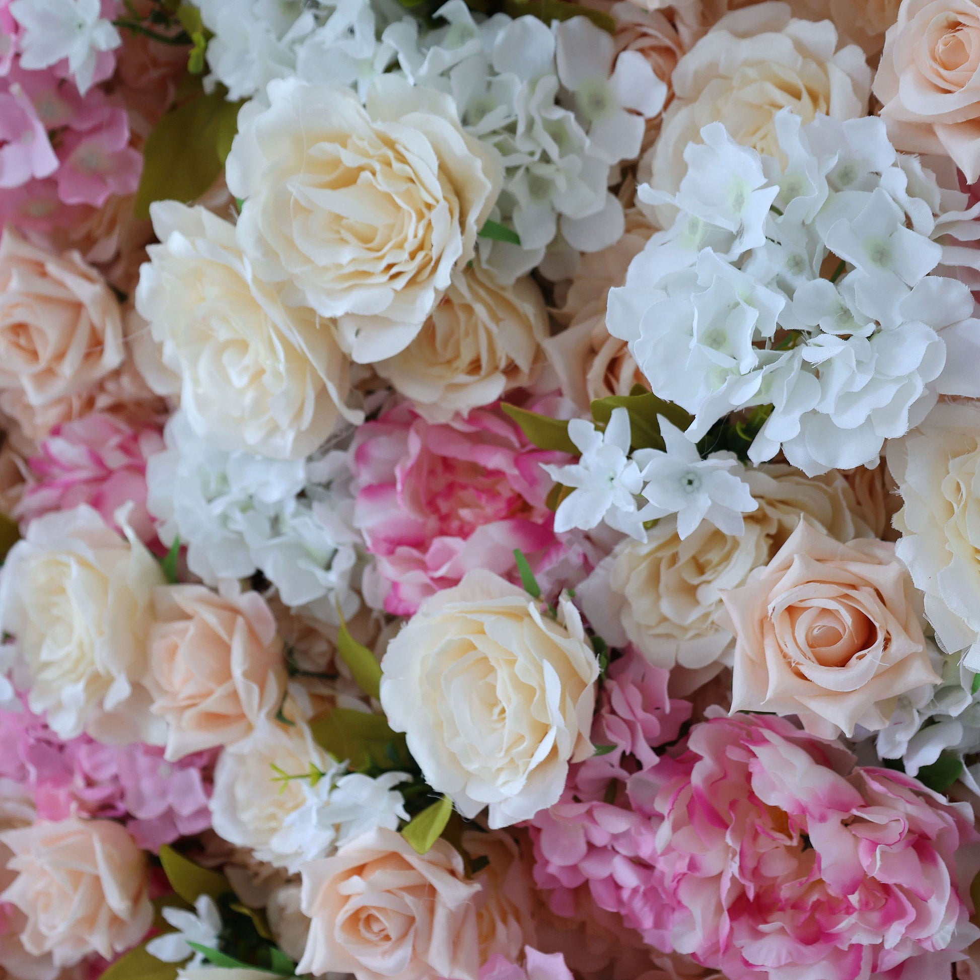 ValarFlowers lush rose peony hydrangea artificial flower wall backdrop for wedding ceremony photo booth party decor