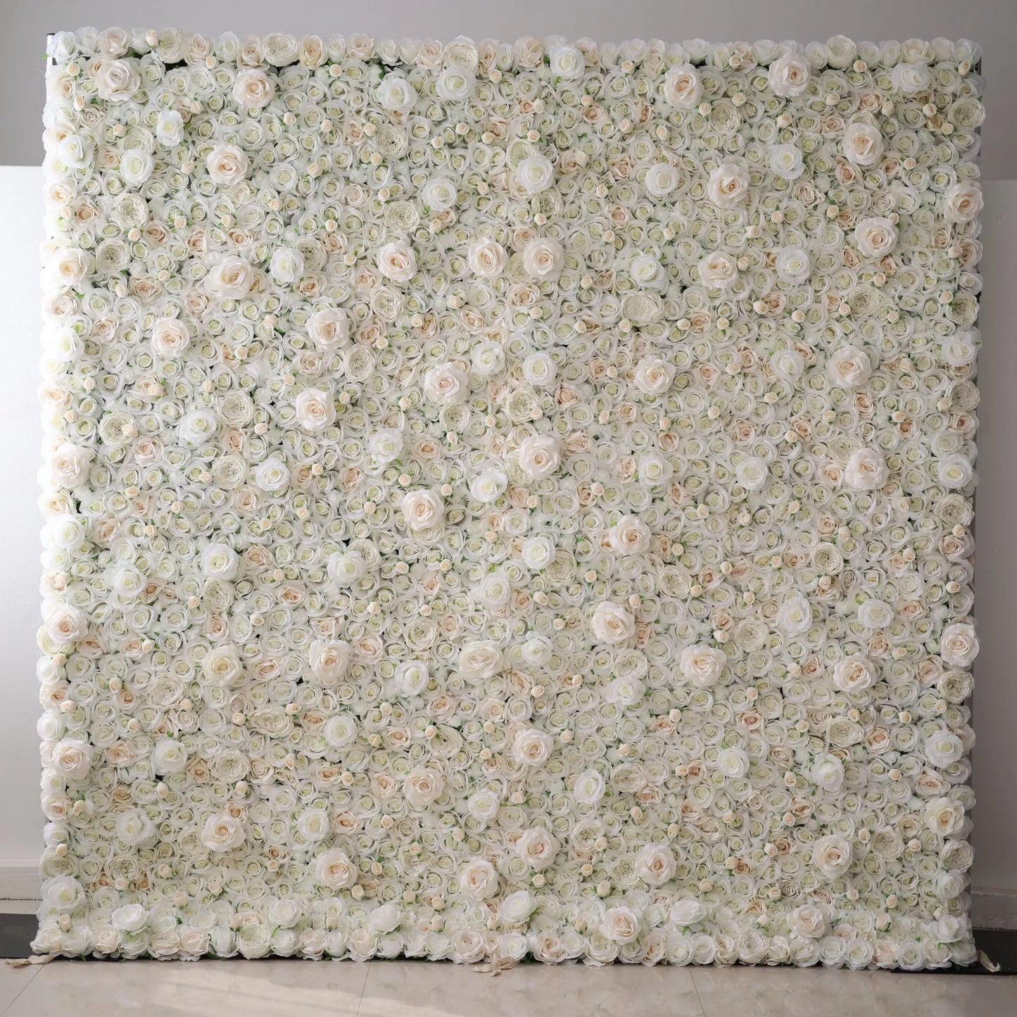 ValarFlowers luxury artificial flower wall backdrop with white pink roses peonies for wedding ceremony party event photography decor
