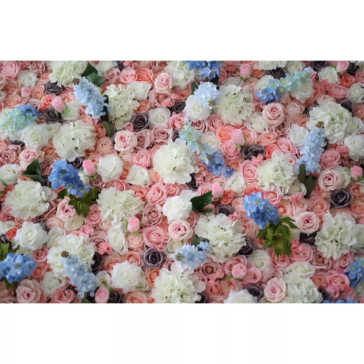 ValarFlowers artificial flower wall backdrop with lush pink roses peonies hydrangeas for wedding party event decor