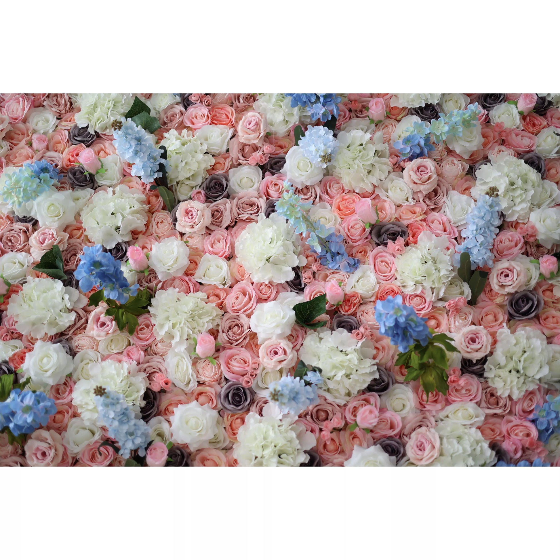 ValarFlowers artificial flower wall backdrop with lush pink roses peonies hydrangeas for wedding party event decor
