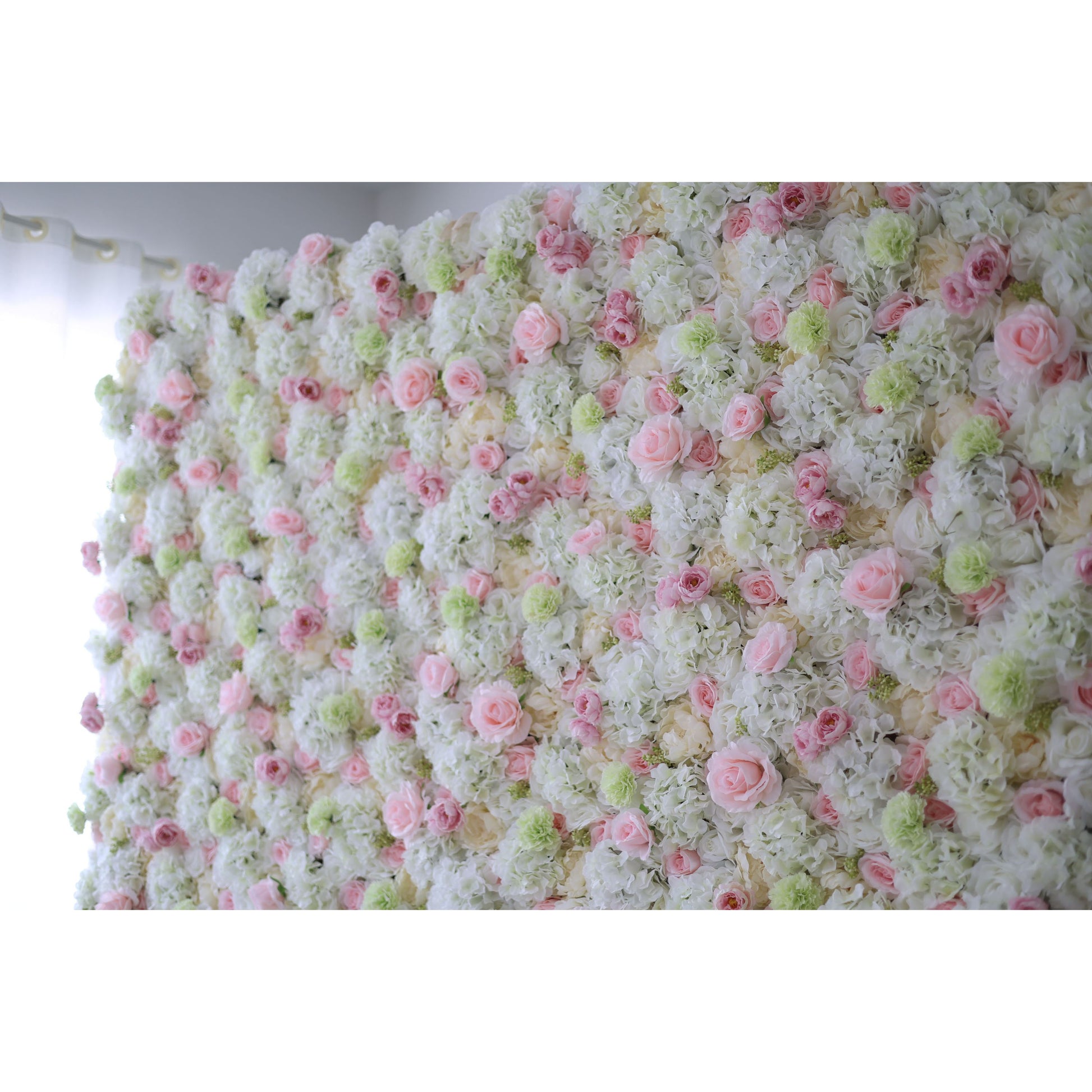 ValarFlowers artificial rose peony hydrangea flower wall backdrop for wedding photography, party decor, luxury event