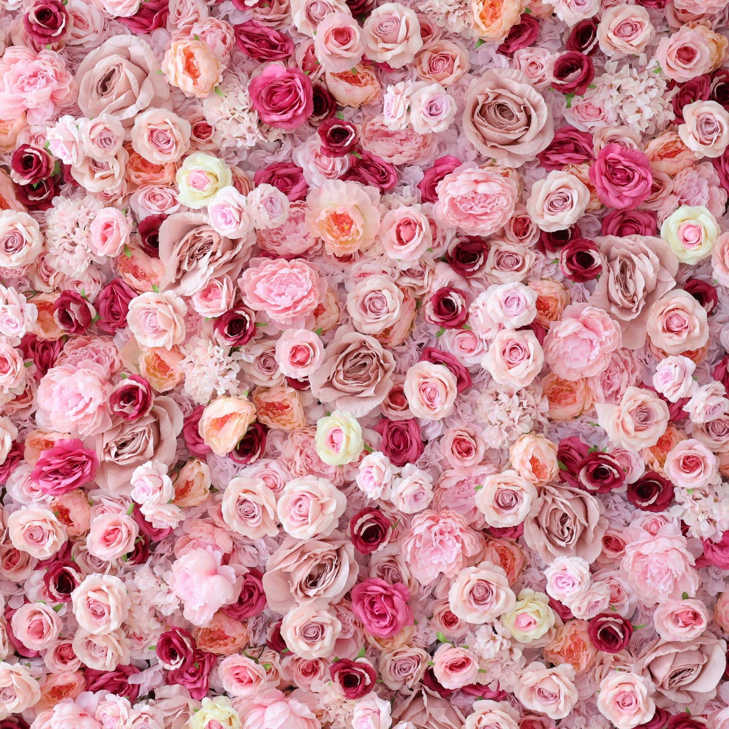 ValarFlowers artificial flower wall backdrop with lush roses peonies hydrangeas in pink white perfect wedding party event photography decor