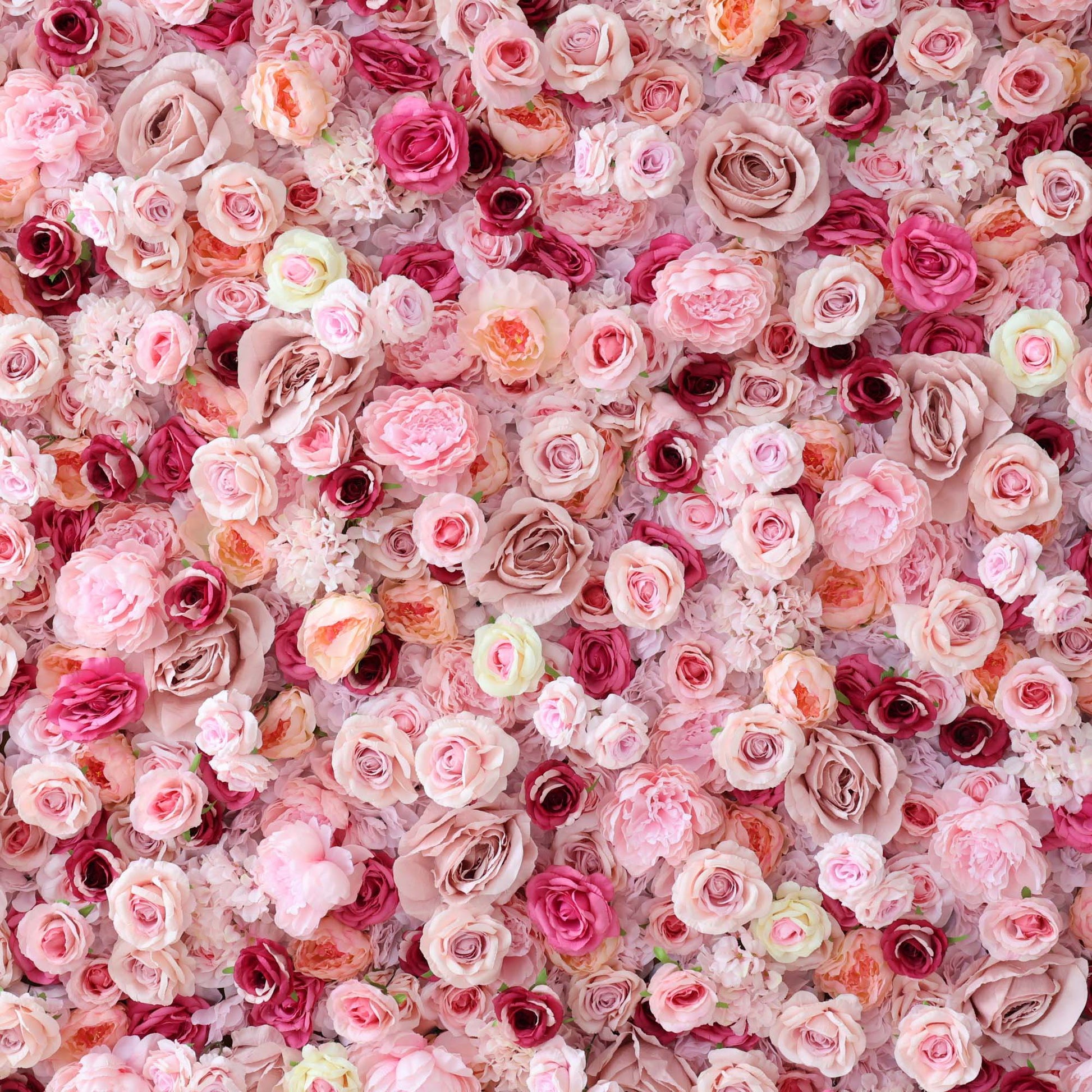 ValarFlowers artificial flower wall backdrop with lush roses peonies hydrangeas in pink white perfect wedding party event photography decor
