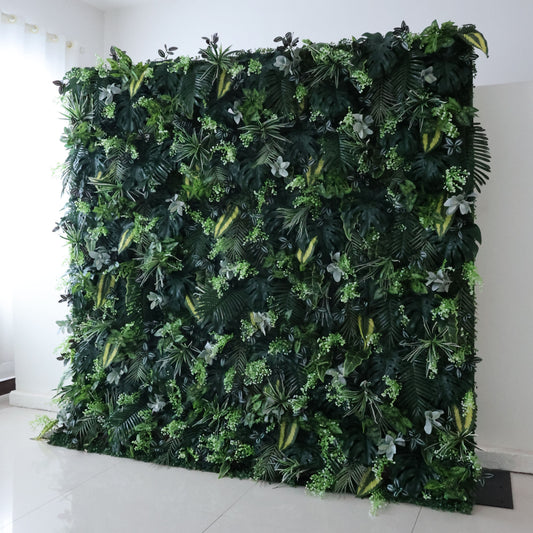 ValarFlowers artificial flower wall backdrop with lush greenery, roses, peonies for wedding, party, photo booth decor