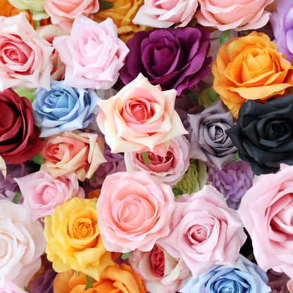 ValarFlowers Rainbow - Hued Floral Extravaganza Wall: A Vibrant, Cheerful Masterpiece for Joyful Celebrations- VF - 606