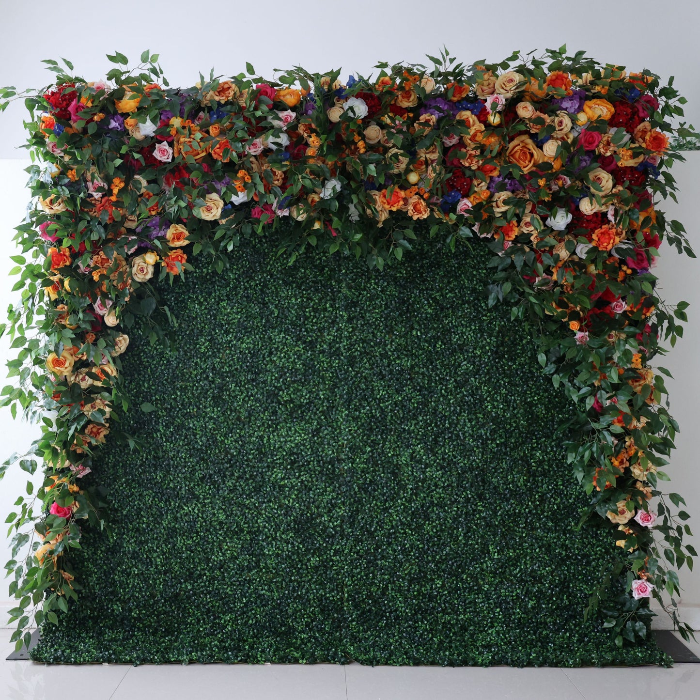 ValarFlowers artificial rose peony hydrangea flower wall backdrop for wedding party photo booth event decor