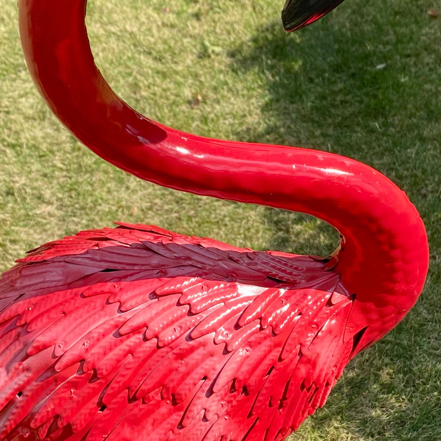 Custom 5.28ft Tall Standing Pinky/Red Metal Yard Flamingo Outdoor Garden Decor for Wedding Party Ornament/ Garden Stakes/ Mon's Gift