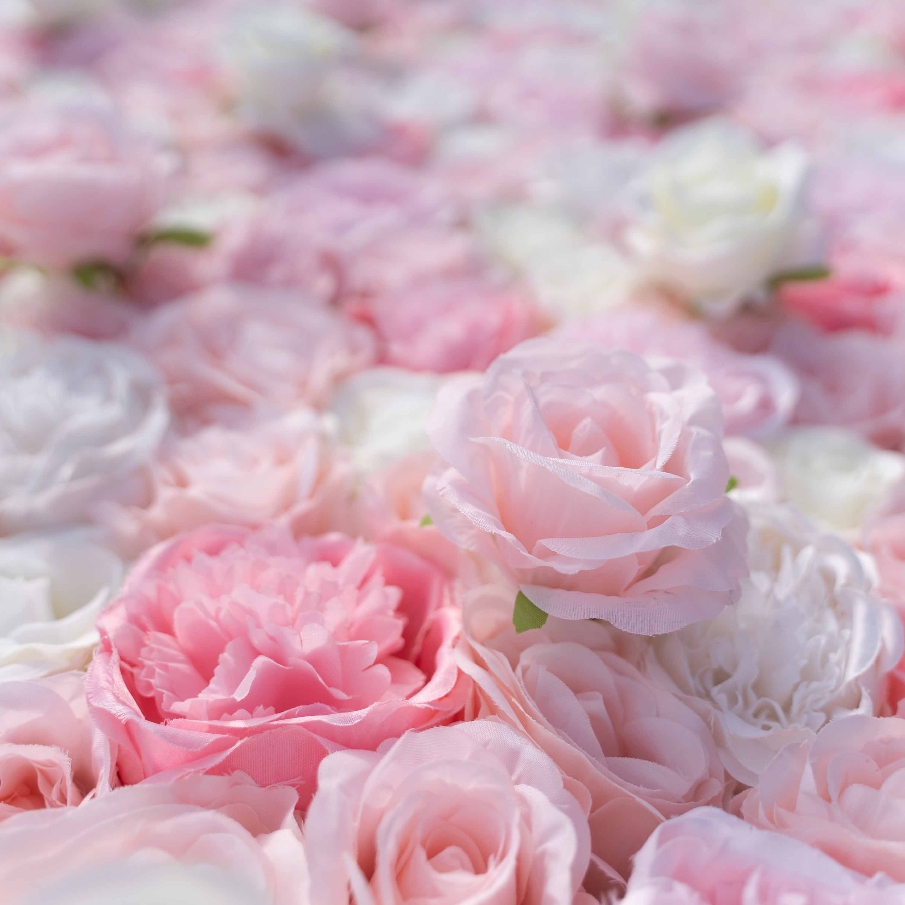 Baby Shower Flower Wall Backdrop Blue & Pink RollUp Fabric Wall G