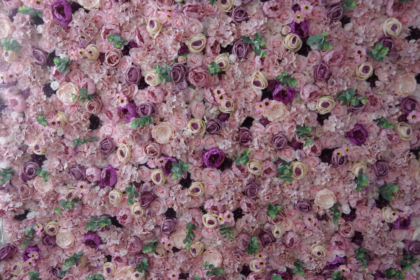 ValarFlowers artificial flower wall with red pink roses, peonies, hydrangeas for wedding party photo booth backdrop decor