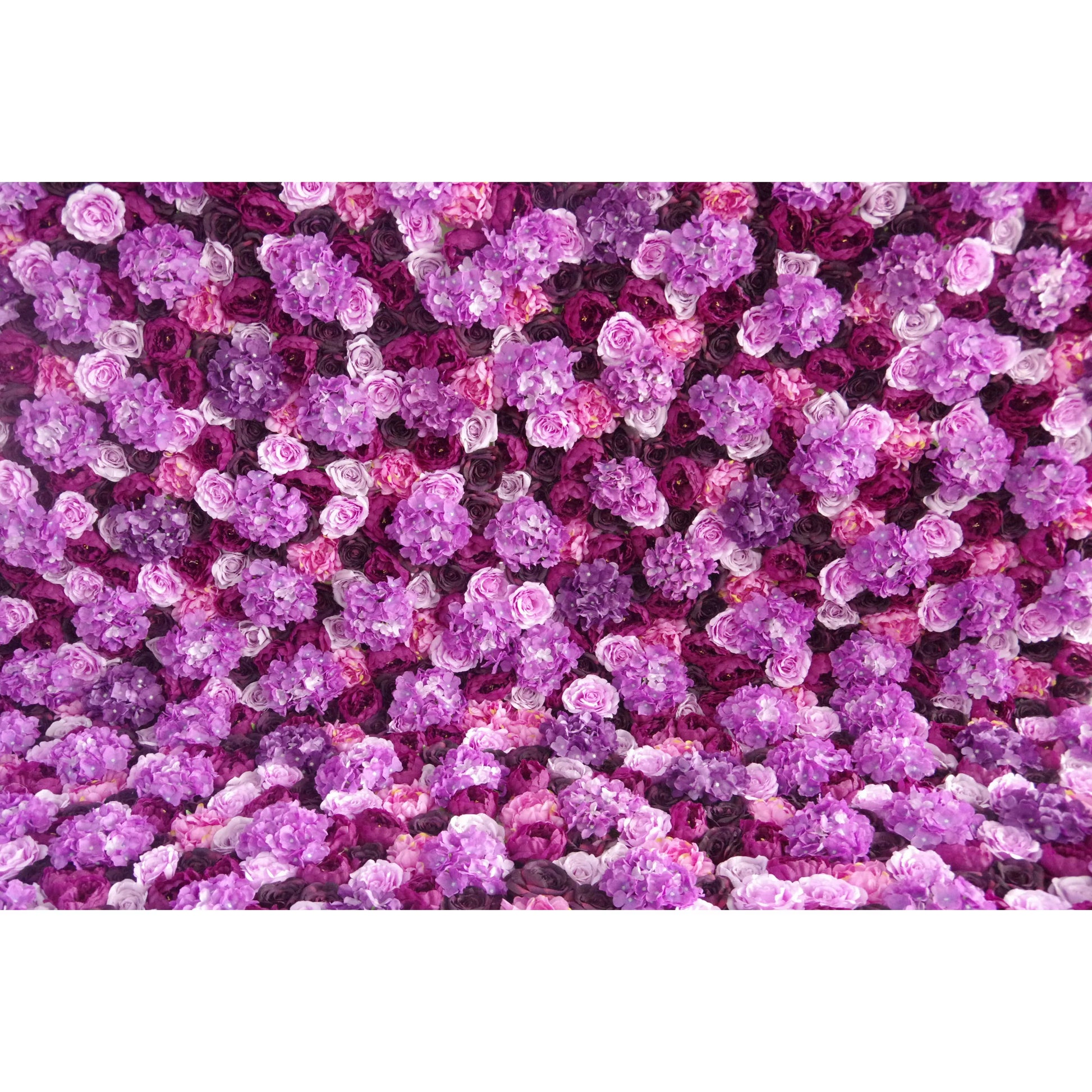 ValarFlowers artificial lavender & purple flower wall backdrop with roses peonies hydrangeas for wedding party photo booth decor