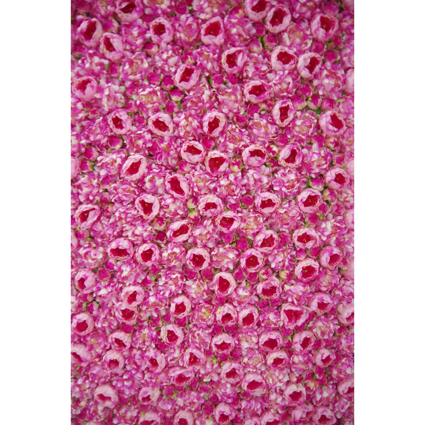 ValarFlowers purple muted pink pansy silk flower wall backdrop - lush faux floral panel for wedding, party, photo booth decoration