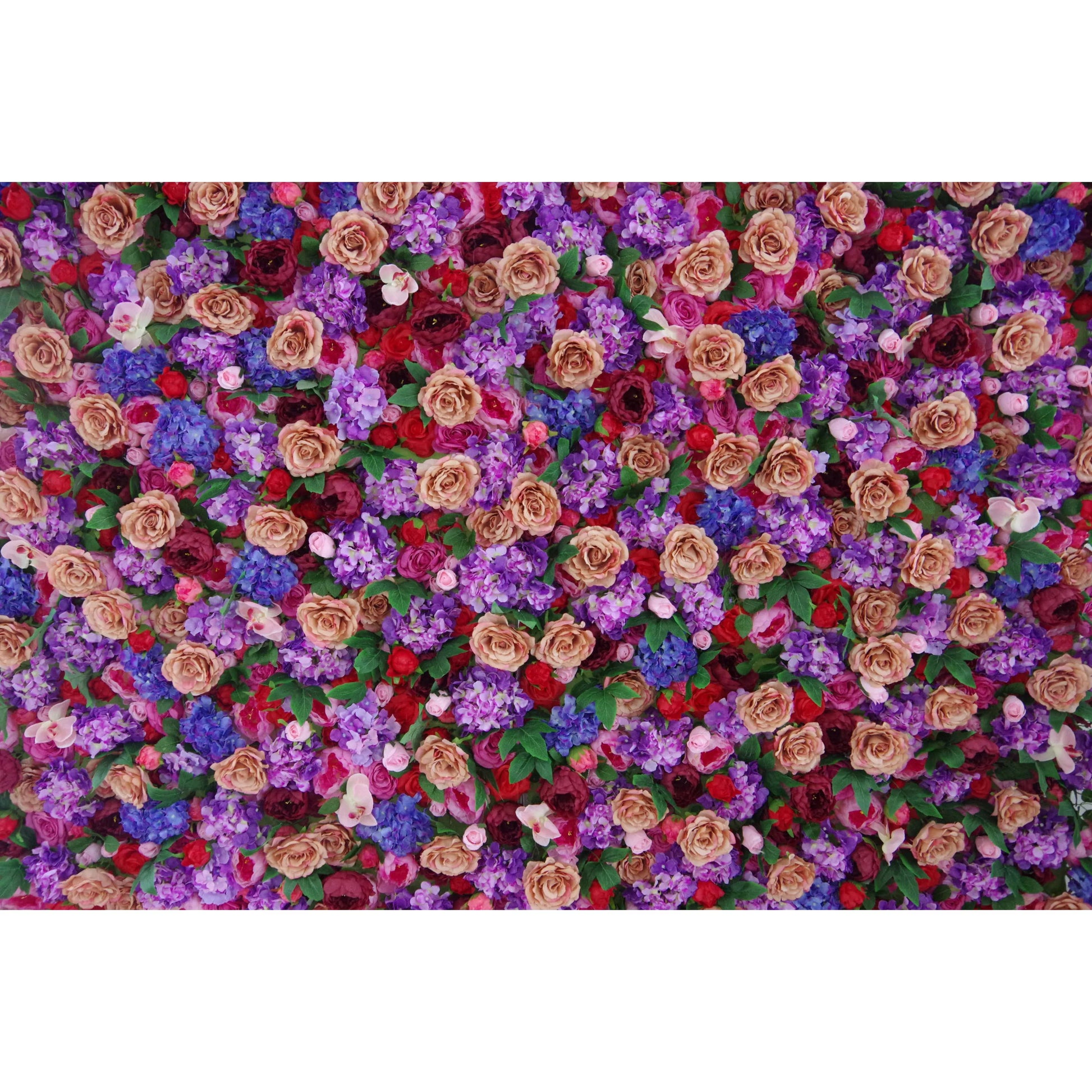 ValarFlowers pale purple brownish pink rose flower wall backdrop, luxury faux floral panel for wedding ceremony, party photo booth decor