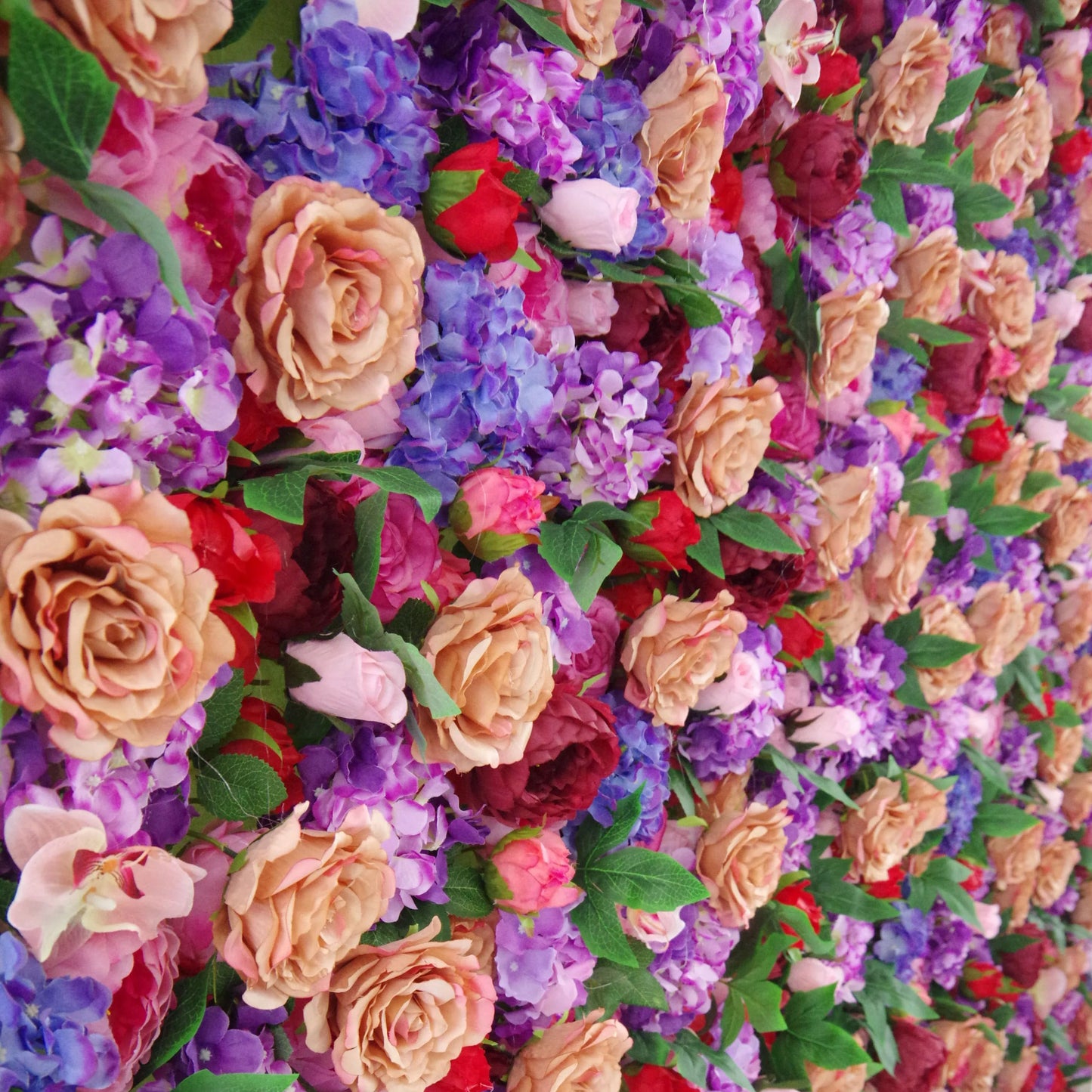 ValarFlowers pale purple brownish pink artificial rose flower wall backdrop for wedding, party, photo booth, event luxury decor