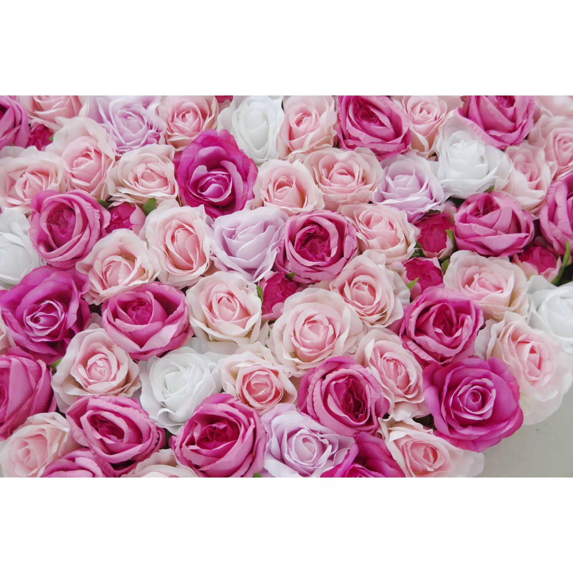 ValarFlowers pink pearl rose artificial floral wall backdrop for wedding ceremony photo booth party event decor, luxury faux flower panel