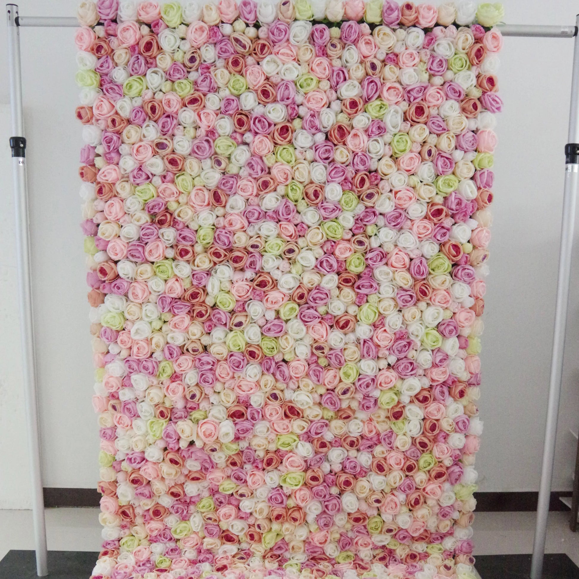 ValarFlowers luxury artificial flower wall with roses, peonies, hydrangeas - elegant wedding backdrop, bridal shower, party photo booth decor