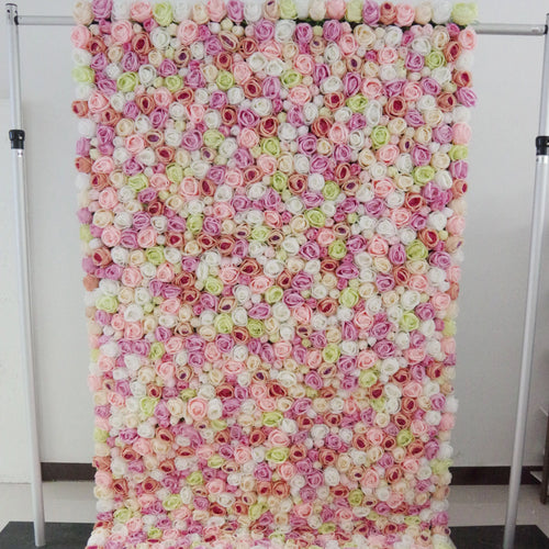 ValarFlowers luxury artificial flower wall with roses, peonies, hydrangeas - elegant wedding backdrop, bridal shower, party photo booth decor