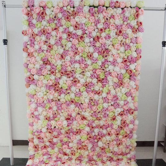ValarFlowers luxury artificial flower wall with roses, peonies, hydrangeas - elegant wedding backdrop, bridal shower, party photo booth decor