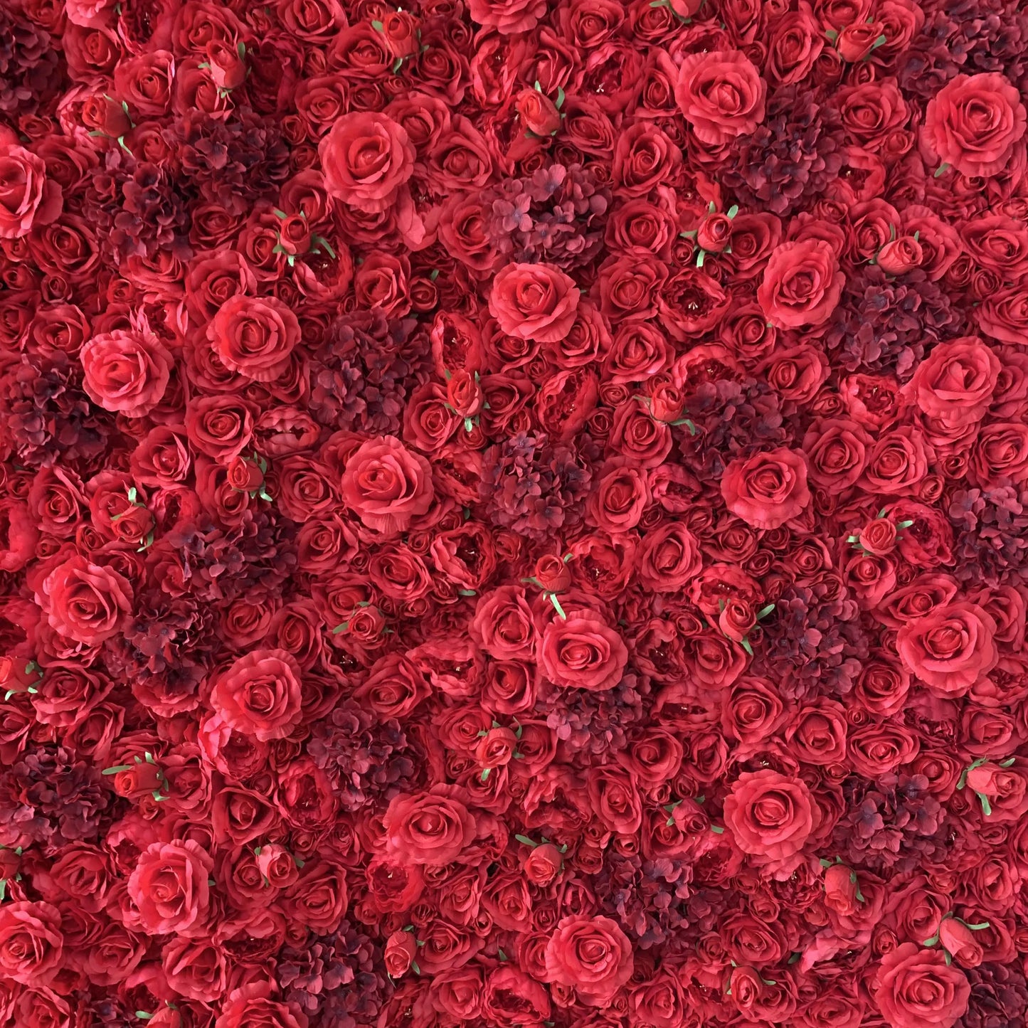 ValarFlowers artificial flower wall backdrop with soft pink roses peonies hydrangeas and greenery for wedding ceremony arch photo booth