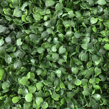 This artificial greenery wall is a great decor choice. Made of high - quality materials, it has a rich green color and various foliage for a natural look. It&