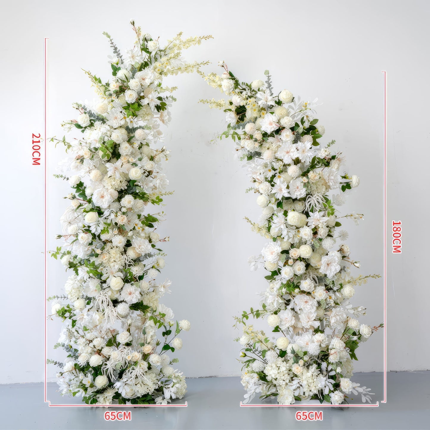 ValarFlowers 6x7ft artificial flower wall with lush roses peonies hydrangeas in blush pink ivory for wedding backdrop photo booth decor