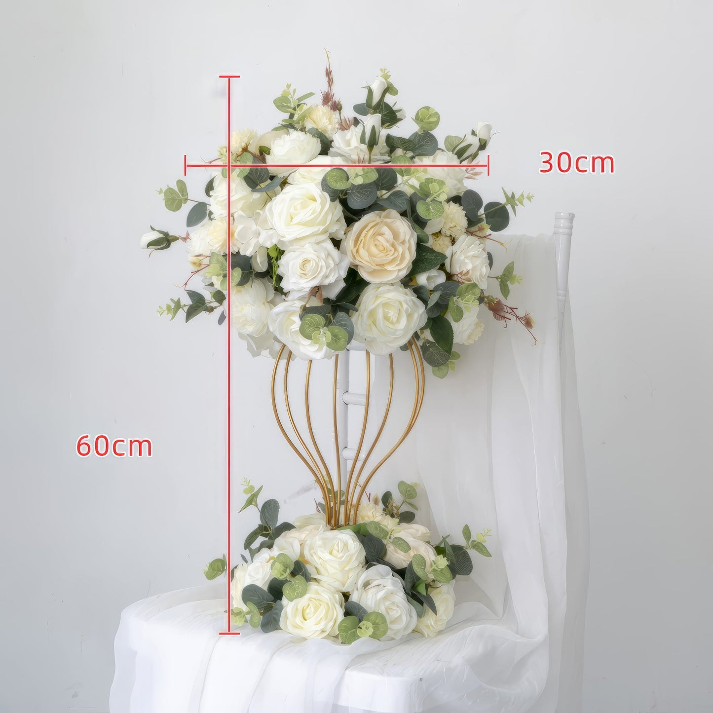 ValarFlowers 6x7ft luxury artificial flower wall backdrop with cascading roses peonies hydrangeas and greenery for wedding ceremony arch photo booth events