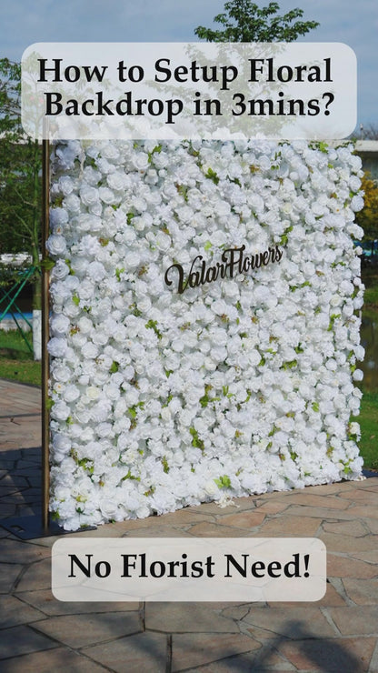 Valar Flowers نشمر من القماش الاصطناعي على شكل زهرة خلفية لحفلات الزفاف، ديكور حفلات الأزهار، تصوير المناسبات-VF-342