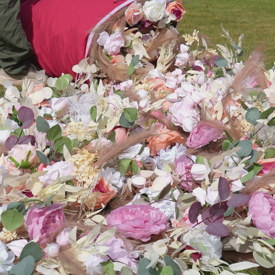 Installation Process: How to Install an Artificial Flower Wall in 3 Minutes