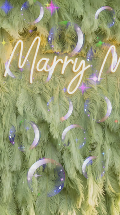 ValarFlowers Mint Green Ostrich/ Avocado Feather Backdrop: Luxe Plume Display with 7+ Color Options &amp; Custom Services, DIY Photo Booth Decoration-VF-164-Mint Green