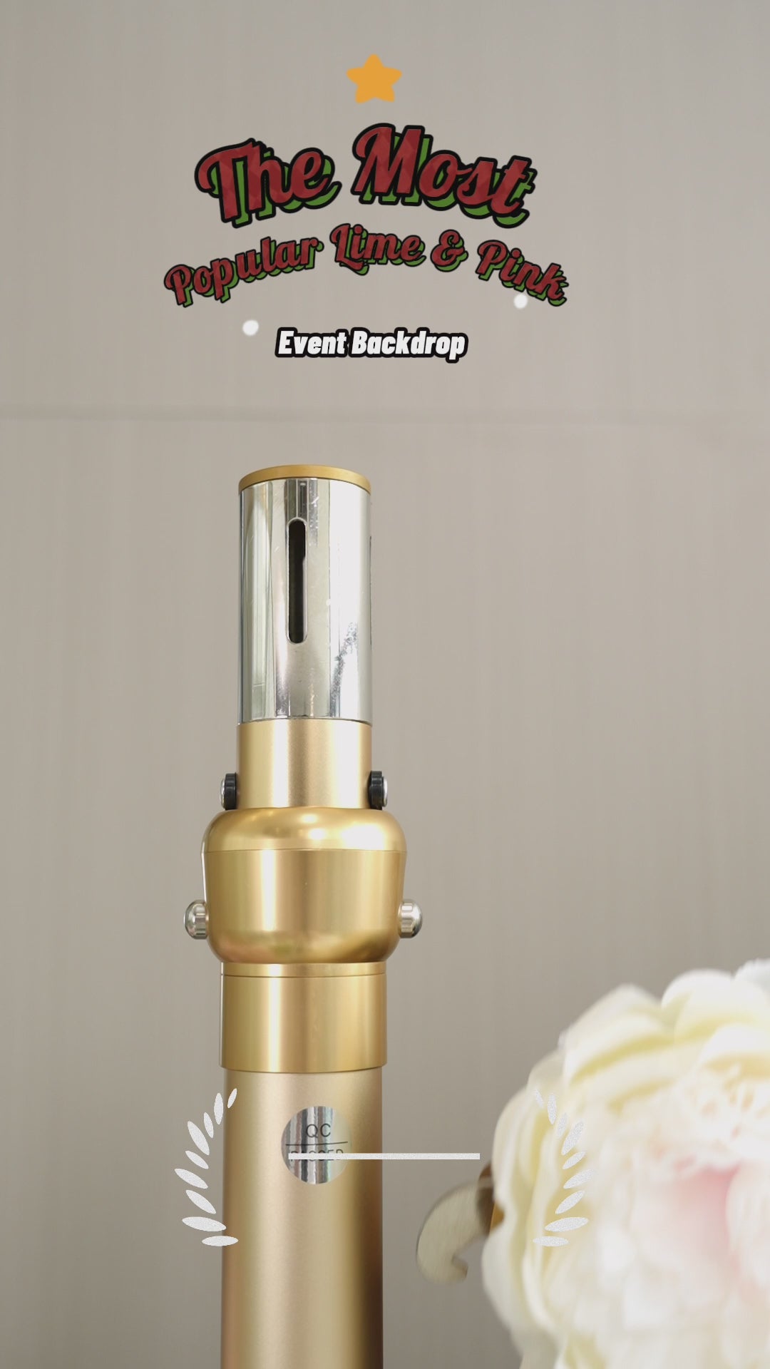 زهور فالار قابلة للطي من القماش الاصطناعي المختلط باللون الأبيض والوردي الفاتح ولون الأوراق الخضراء وخلفية جدارية لحفلات الزفاف، ديكور حفلات الأزهار، التصوير الفوتوغرافي للمناسبات، ديكور المنتجع الصحي-VF-090-2